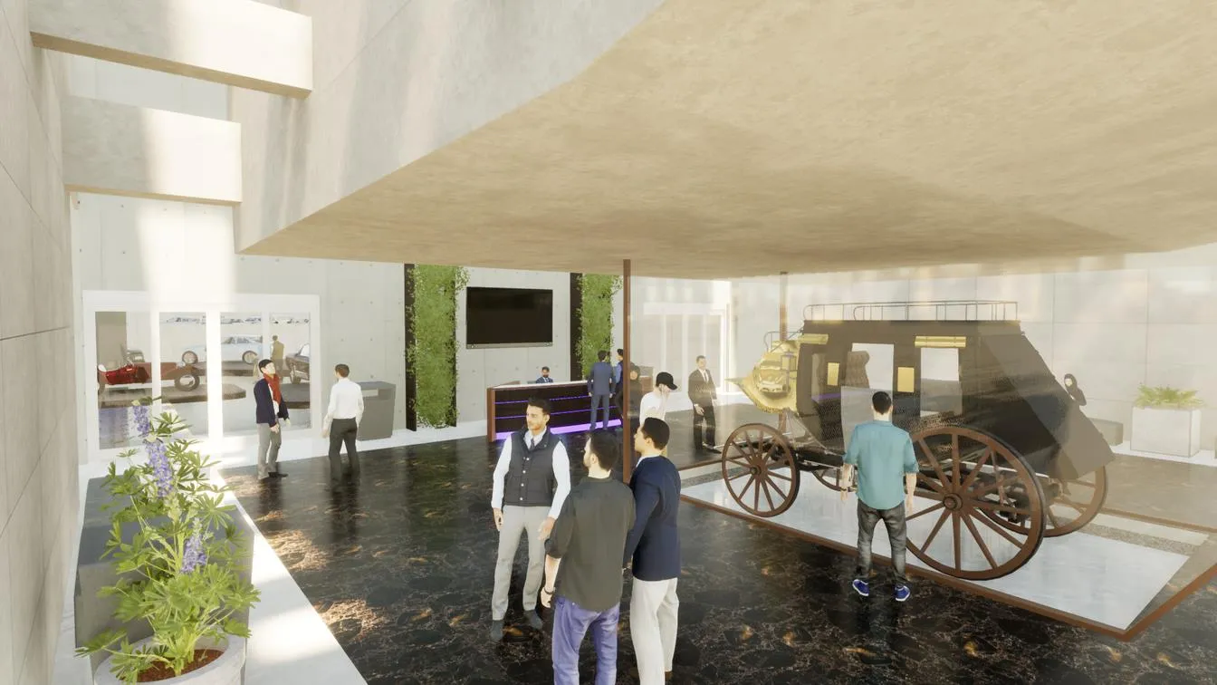 Car Museum — VR & Animation — supporting view