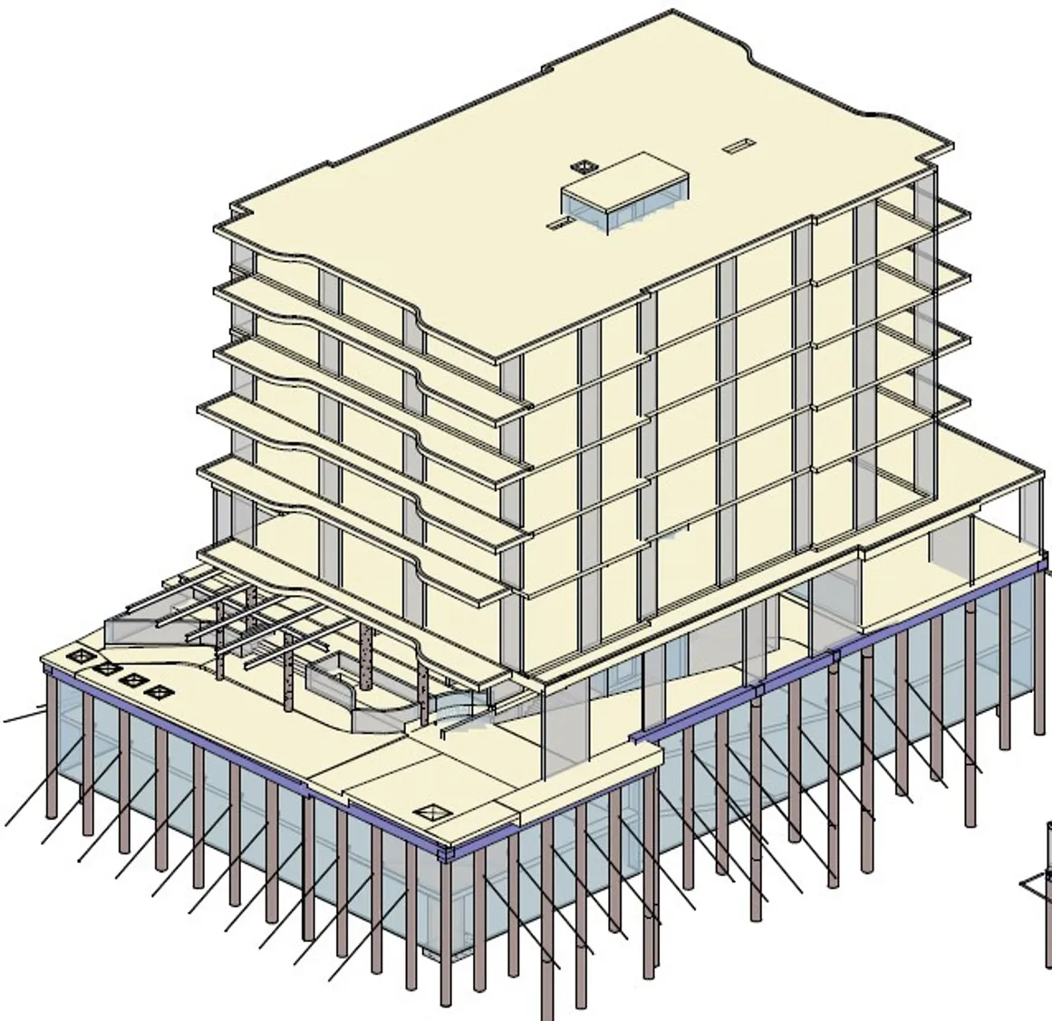 Office Building — Post-Tensioned Concrete