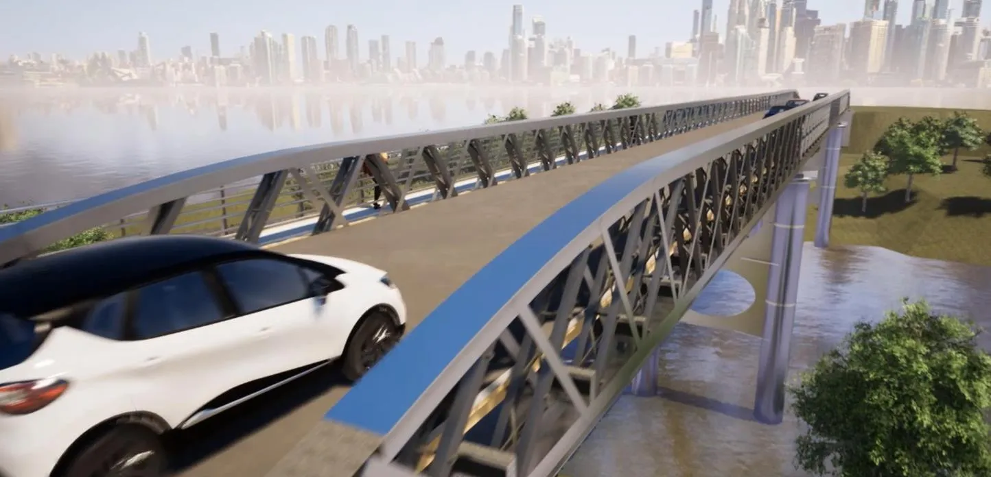 Steel Bridge — Australia — supporting view