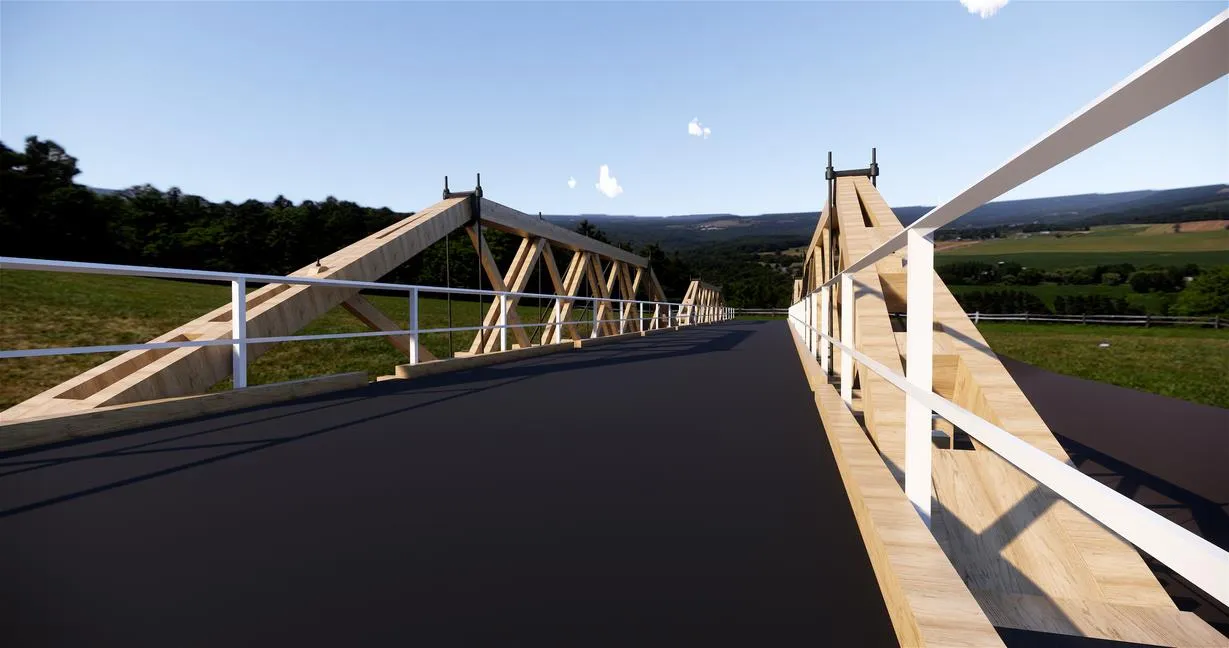 Wooden Bridge — Australia — supporting view