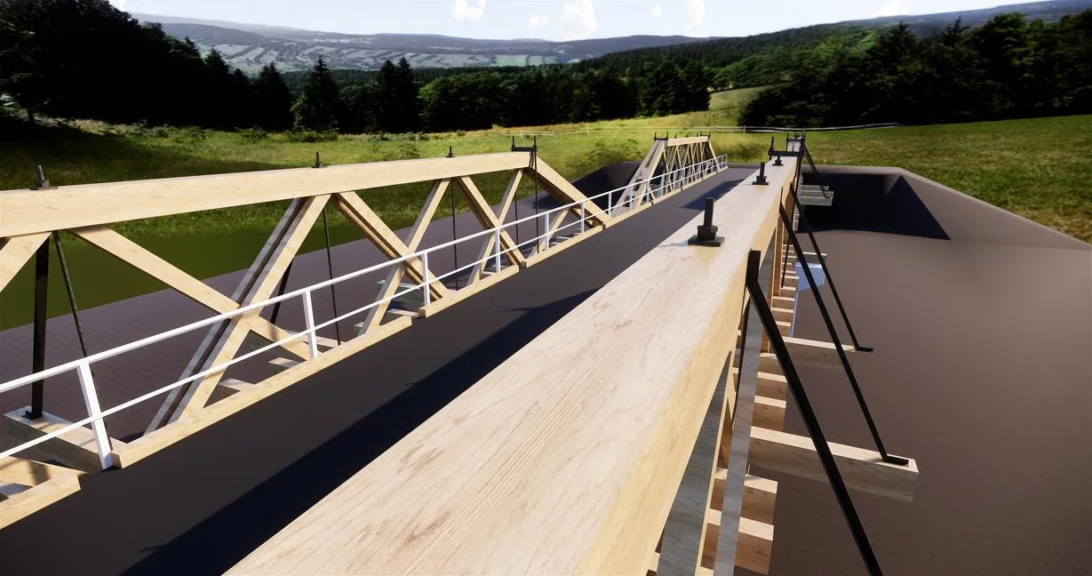 Wooden Bridge — Australia — supporting view